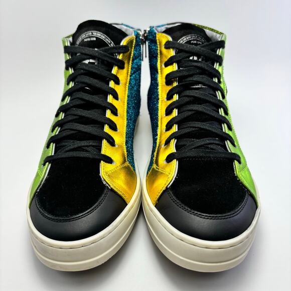 P448 “Jake Lima” High top Sneaker with Glitter Shoes Mens Size 38 (US 5.5) main image 11